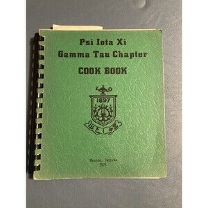 Psi Iota Xi Gamma Tau Chapter Cookbook 1976 Vintage Marion Indiana